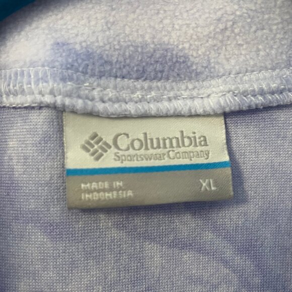 Columbia Women's Pine Ridge FS Printed Half Zip Fleece Pullover NWT XL - Picture 3 of 9